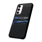 Blue C7 Z06 Sports Car Tough Phone Case Track Style Cover Gift