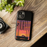 Silverado sunset truck Phone Case | Retro pickup silhouette