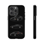 Black 300ZX Sports Car Tough Phone Case - Multi View