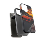 Orange C8 Z06 Flat Plane V8 Speed Art Tough Phone Case