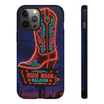 Neon Cowboy Boot phone case | High Noon Saloon design