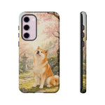 Akita under Cherry Blossoms Dog Breed Phone Case