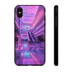 Empty Mall Escalator Vaporwave Art Tough Phone Case