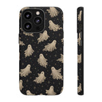 Vintage Ghost Pattern phone case | Halloween spooky stars design