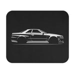 Retro R34 Skyline GTR Mouse Pad | Racing Car Outline Desk Mat