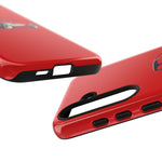 Red Classic Corvette C1 Illustration phone case | Retro Car Tough Case