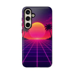 Classic Grid Sunset Vaporwave Art Tough Phone Case