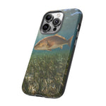 Redfish Phone Case, Seagrass Flat Underwater Art Cover