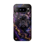French Bulldog Galaxy Marble Art Tough Phone Case