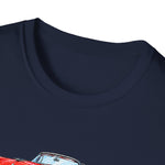 1955 Fairlane Sunliner Classic Car T-Shirt | Vintage Red Convertible