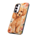 Miniature Poodle Whimsical Watercolor Art Tough Phone Case