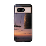 Temple Bell Sunset Phone Case Japan Zen Tough Case