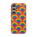 Rainbow Arch Stripe Retro Art Tough Phone Case