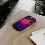 Classic Grid Sunset Vaporwave Art Tough Phone Case