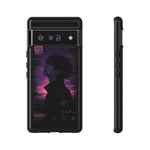 Melancholy Data Poster Phone Case, Glitch Anime Sky Tough Cover