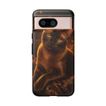 Burmese Golden Sable Portrait Art Tough Phone Case