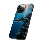 Cobia Reef Phone Case, Shaft of Light Ocean Fishing Tough Cover