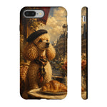 Poodle in Beret Phone Case | Vintage Paris Café Illustration