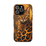 Bengal Cat Wild Spots Gold Art Tough Phone Case
