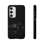 Black Classic C10 Truck Phone Case | Vintage Pickup Reflection, Minimal Auto Design