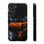 Orange C6 Neon Car Meet Tough Phone Case