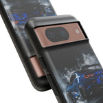 Camaro ZL1 Phone Case, Blue Track Smoke Studio Cover