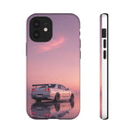 Silver Skyline R34 at Sunset Phone Case | Car Reflection Sky Case