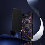 French Bulldog Galaxy Marble Art Tough Phone Case