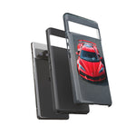 Red C8 Z06 Track Wing Tough Phone Case Cover Gift Art