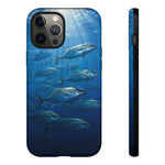 Amberjack School Phone Case, Open Water Sunlight Tough Cover