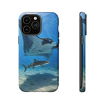 Cobia Ray Rider Tough Phone Case Ocean Wildlife Tough Cover Gift Art