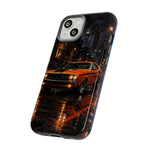 Challenger RT Phone Case, Rainy City Night Muscle Car Tough Cover