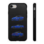 Blue 180SX JDM Sports Car Phone Case Tough Multi View