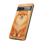 Pomeranian Tiny Fox Fluffy Art Tough Phone Case