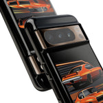 1969 GTO Judge Orange Muscle Car Tough Phone Case Cover Gift