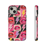 Pop Art Lips and Lightning Bolt Phone Case