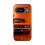 Orange Cuda Phone Case, 71 Classic Muscle Car Tough Cover
