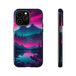2 Rounds Canada Retina Artwork Vaporwave Phone Case – Landscape Aesthetic