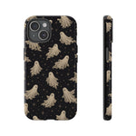 Vintage Ghost Pattern phone case | Halloween spooky stars design