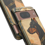 Doberman Art Deco 'La Dolce Vita' Phone Case | Vintage Dog Design