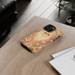 Persian Cat Floral Art Nouveau Tough Phone Case