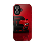 Red Mustang Art Phone Case, GT500 American Muscle Car Tough Cover