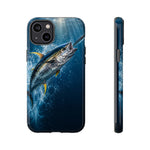 Yellowfin Tuna Phone Case, Deep Sea Fishing Tough Cover for Men