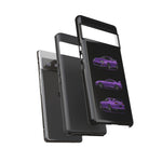 MK4 Supra Phone Case Purple, Three-View Vector Cover