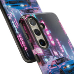 Skyline GT-R Tokyo Rain JDM Night Art Tough Phone Case