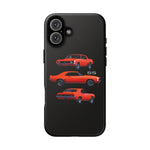 1969 Camaro SS Orange Triple View Muscle Car Tough Phone Case