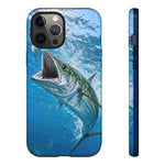 Spanish Mackerel Strike Phone Case Saltwater Fishing Gift for Anglers