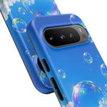 Bubbles Over Grass phone case | Tough Cover