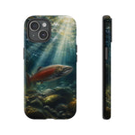 Salmon River Fishing Phone Case, Sunlit Current Cover