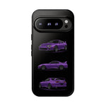 MK4 Supra Phone Case Purple, Three-View Vector Cover